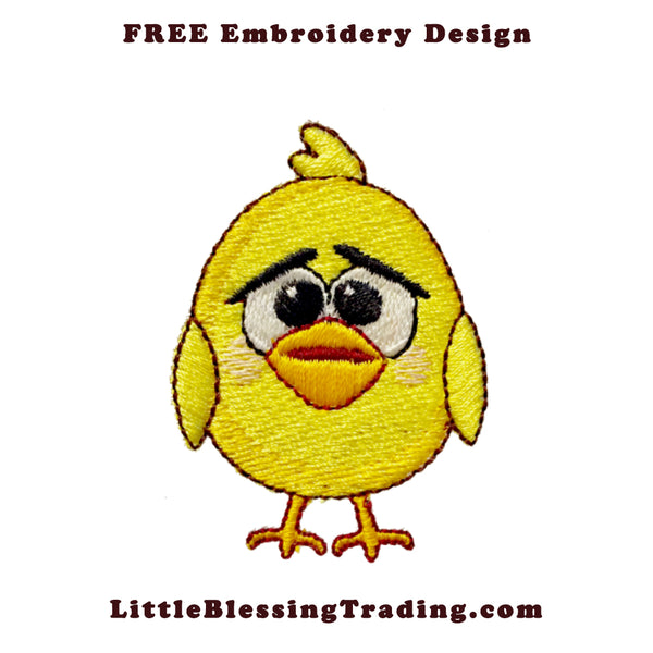 Cute Bird Embroidery Design