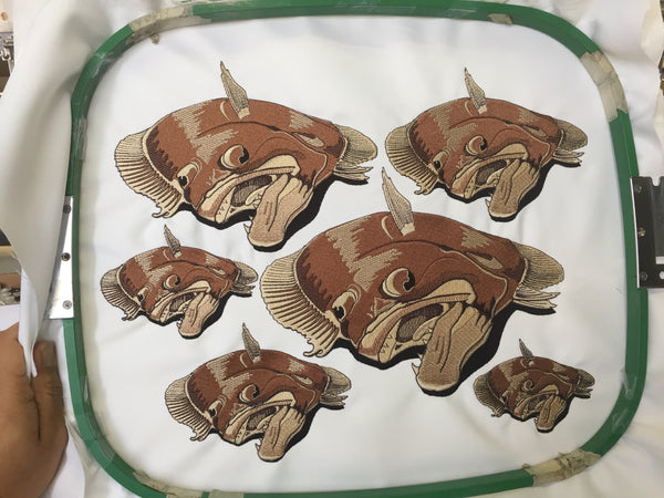 Flounder / Fluke Embroidery Design