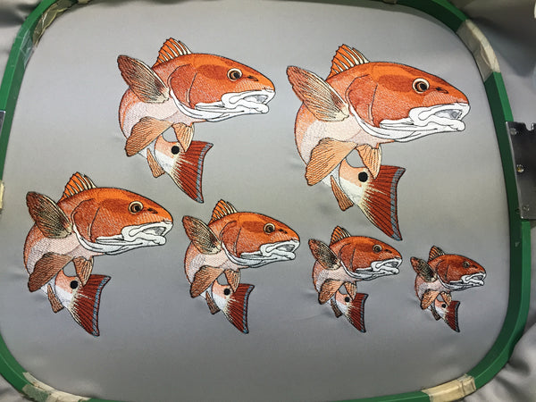 Redfish / Red Drum Embroidery Design