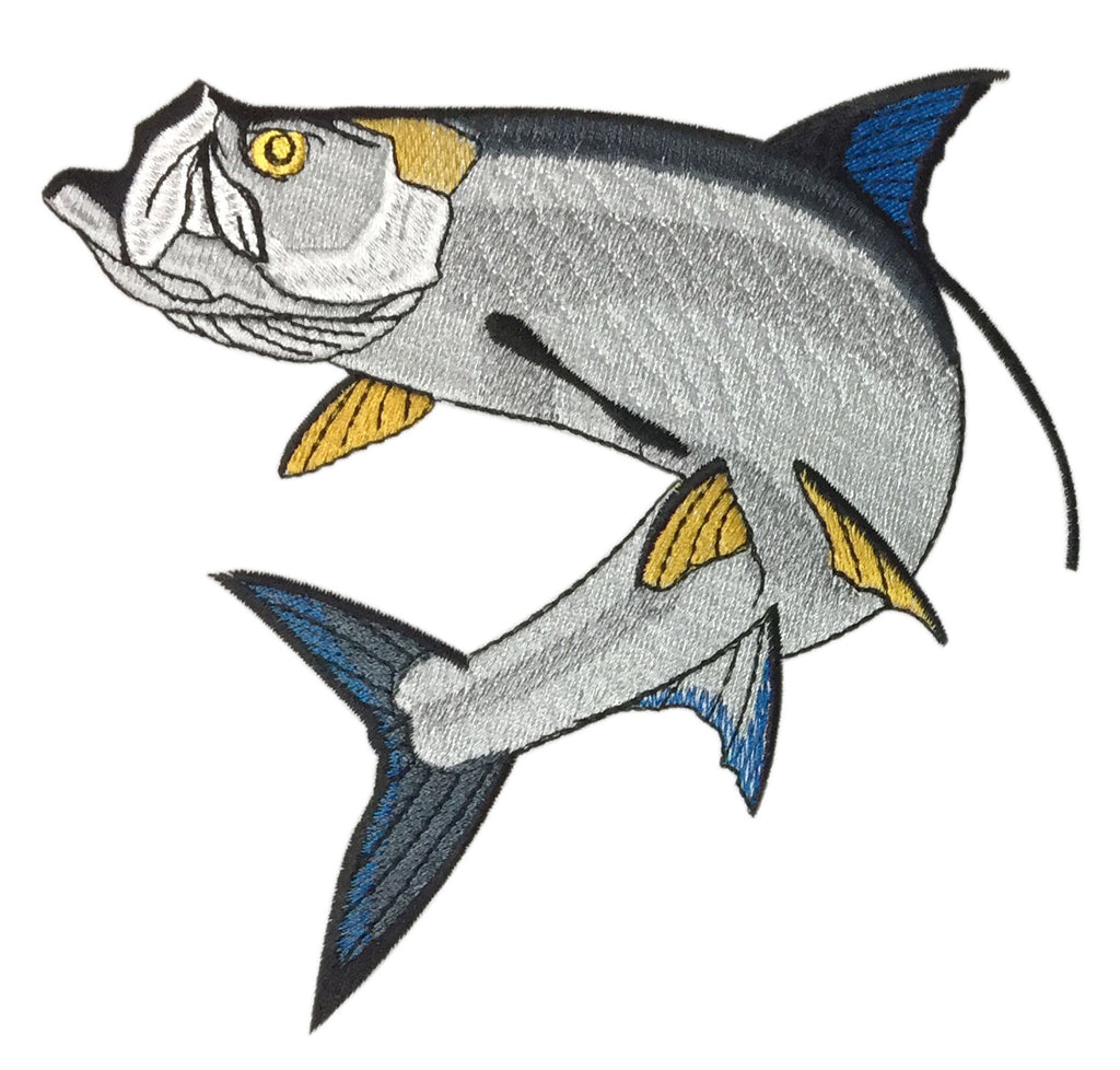 Tarpon Fish Embroidery Design