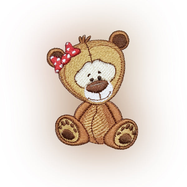 Cute Teddy Bear Embroidery Design